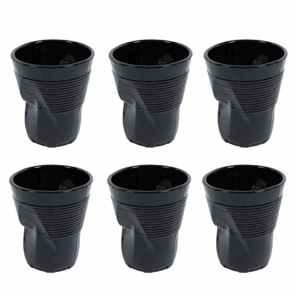 Moderne farbige Glaswassergläser 6 Designstücke - Sarabi Viadurini