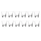 Tumbler Low Trinkgläser in Öko-farbigem Kristall 12 Stück - Amalgam Viadurini