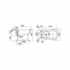 Klassisches Design Weißes Bidet aus weißer Keramik Made in Italy - Paulina Viadurini