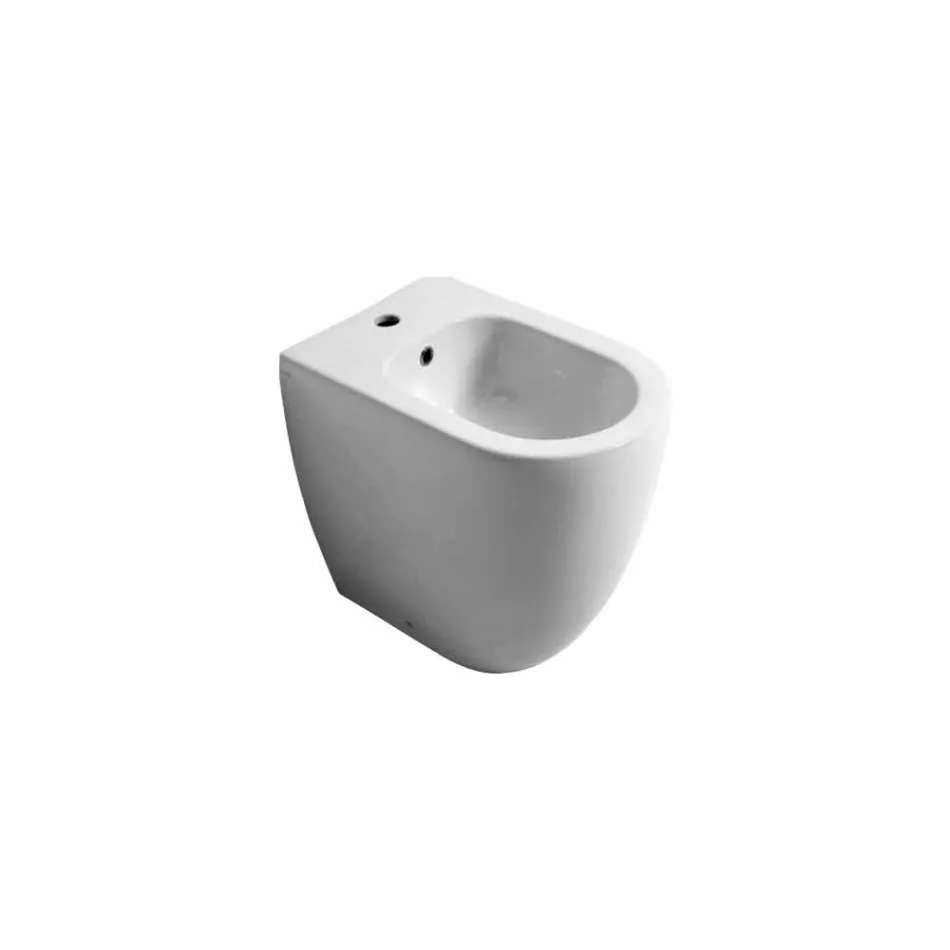 Modernes Design-Keramik-Bidet Shine Square Open Randlos H50 cm Viadurini