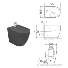 Aster Standbidet aus matter Keramik in zwei Farben und modernem Design Viadurini