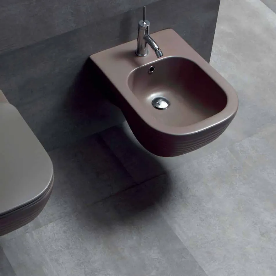 Abgehängte Bidet von Made in Italy Design in Trabia Keramik Viadurini