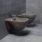 Abgehängte Bidet von Made in Italy Design in Trabia Keramik Viadurini