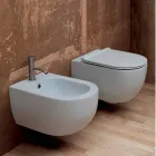 Modernes Design aus Keramik hängend Bidet Star 55x35cm made in Italy Viadurini