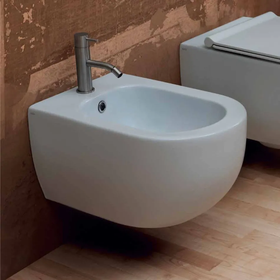 Modernes Design aus Keramik hängend Bidet Star 55x35cm made in Italy Viadurini