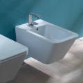Hängendes Bidet aus Keramik, Design Sun Square 55x35cm, made in Italy