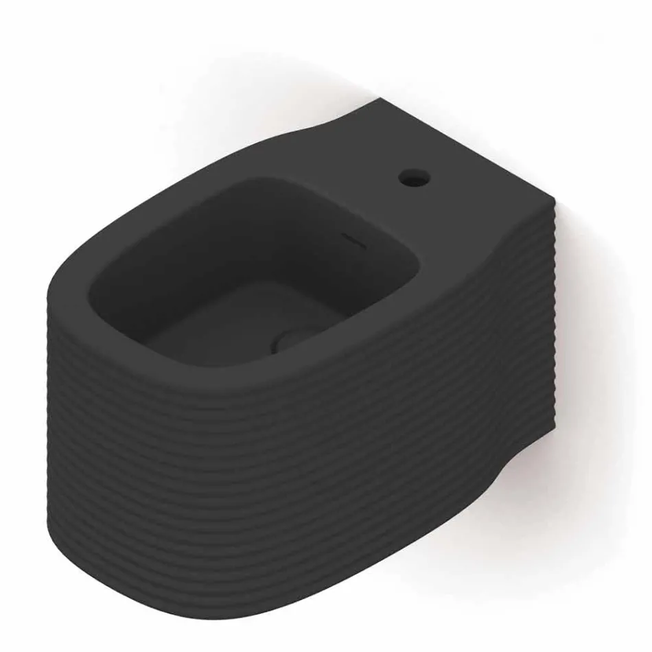 Hängendes Keramik-Bidet in modernem Design, hergestellt in Italien, Hamlet Viadurini