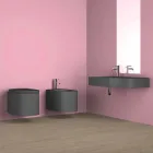 Hängendes Keramik-Bidet in modernem Design, hergestellt in Italien, Hamlet Viadurini