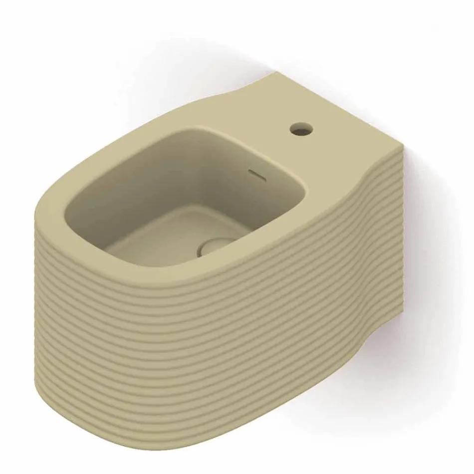 Hängendes Keramik-Bidet in modernem Design, hergestellt in Italien, Hamlet Viadurini
