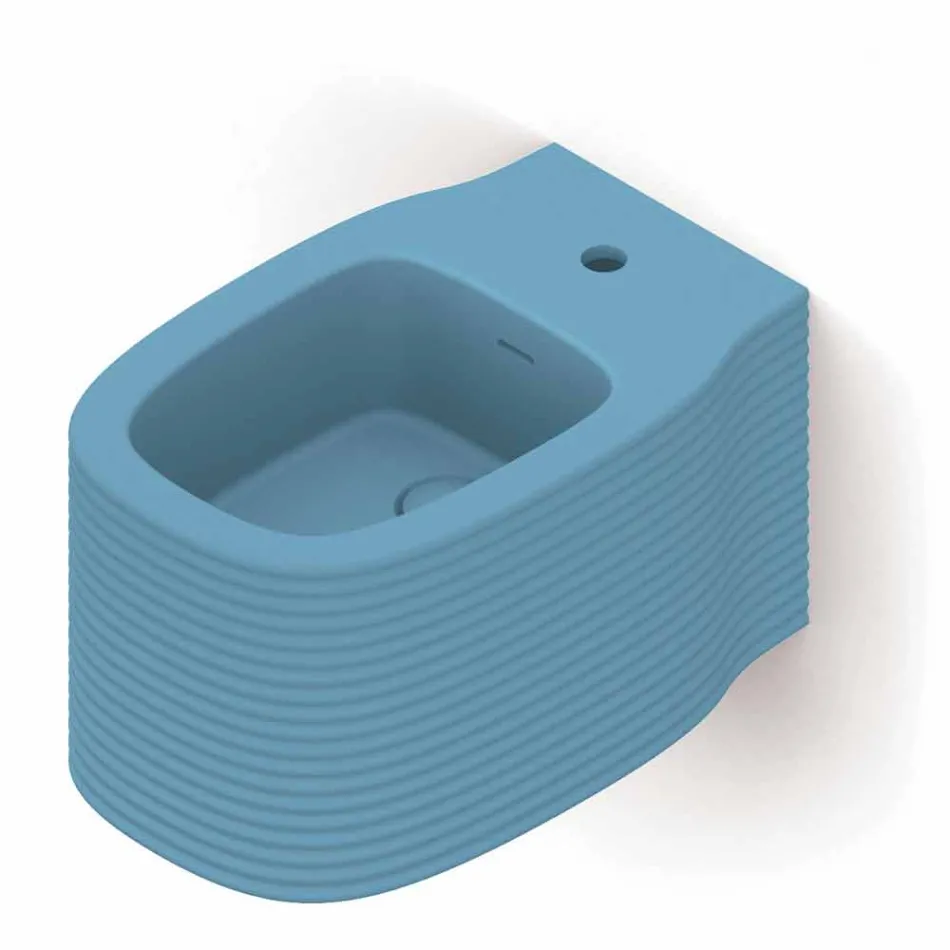 Hängendes Keramik-Bidet in modernem Design, hergestellt in Italien, Hamlet Viadurini