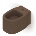 Hängendes Bidet in modernem Design aus italienischer Keramik, Amleto