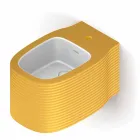 Hängendes Keramik-Bidet in modernem Design, hergestellt in Italien, Hamlet Viadurini