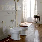 Klassisches Design Weißes Bidet aus weißer Keramik Made in Italy - Paulina Viadurini