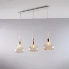 Eisengeländer mit Pyrex-Glas, hergestellt in Italien, für die Inneneinrichtung - Corinto Viadurini