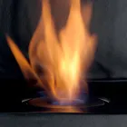 Biocamino Platte mit Keramik Bioethanol und Curtis Stahl Viadurini