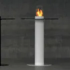 Biocamino Außen Bioethanol mit Glasplatte Dean-Tabelle Viadurini