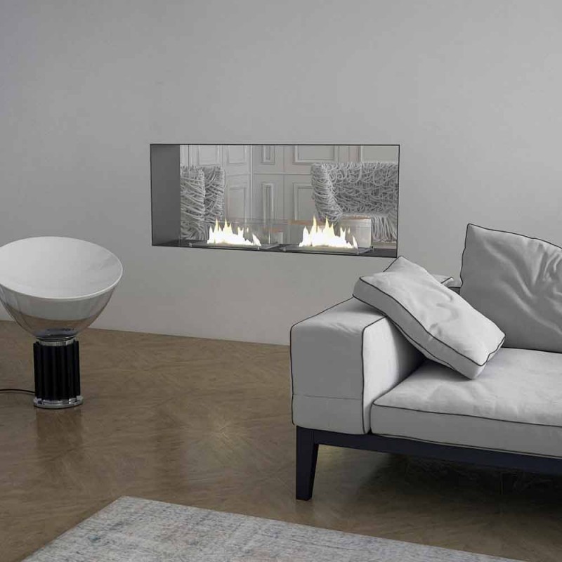 Ethanol Einbaukamin Hardy 125 Design Wandschmuck