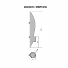 Wand-Bio-Kamin aus röhrenförmigem und modernem Design aus schwarzem Stahl - Jackson Viadurini