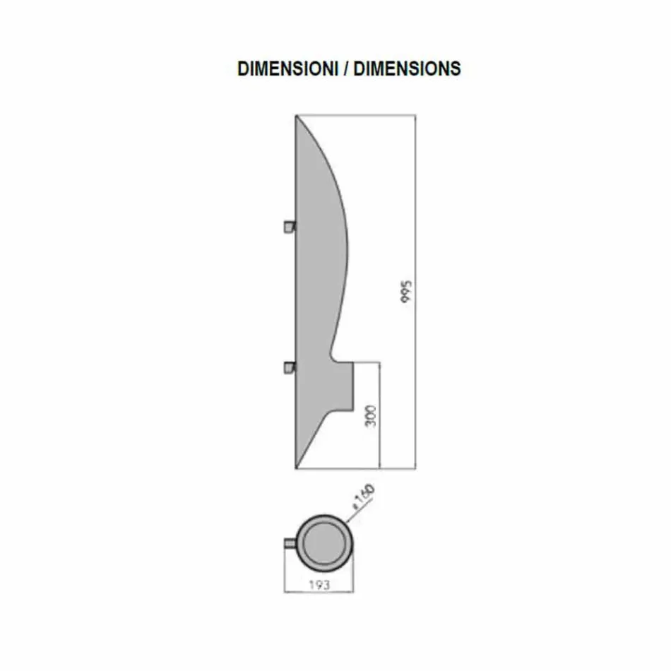 Wand-Bio-Kamin aus röhrenförmigem und modernem Design aus schwarzem Stahl - Jackson Viadurini