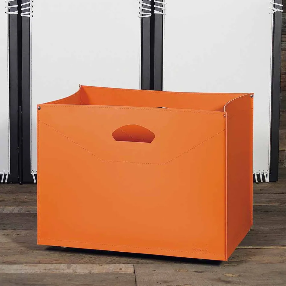 Brennholzbeutel aus Gastone-Leder 100% Made in Italy Viadurini