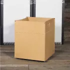 Brennholztasche aus neutralem Leder 100% Made in Italy Viadurini