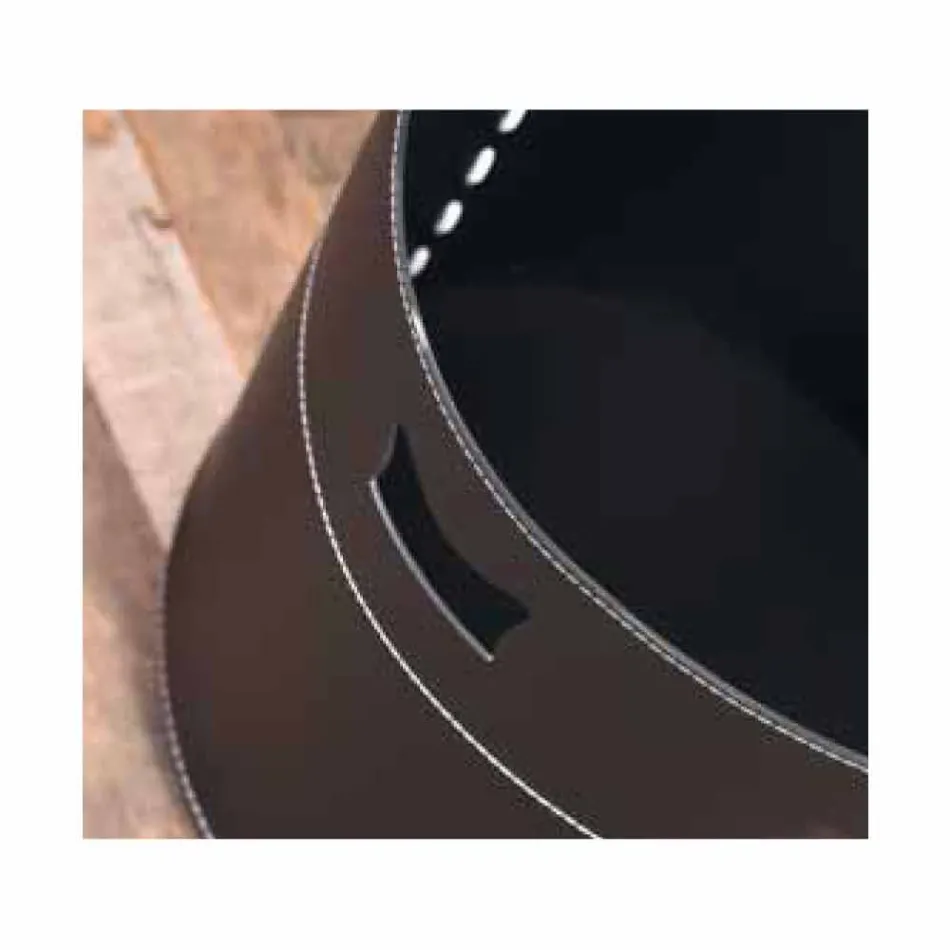 Holzhalter aus 100% Made in Italy Plato-Leder Viadurini