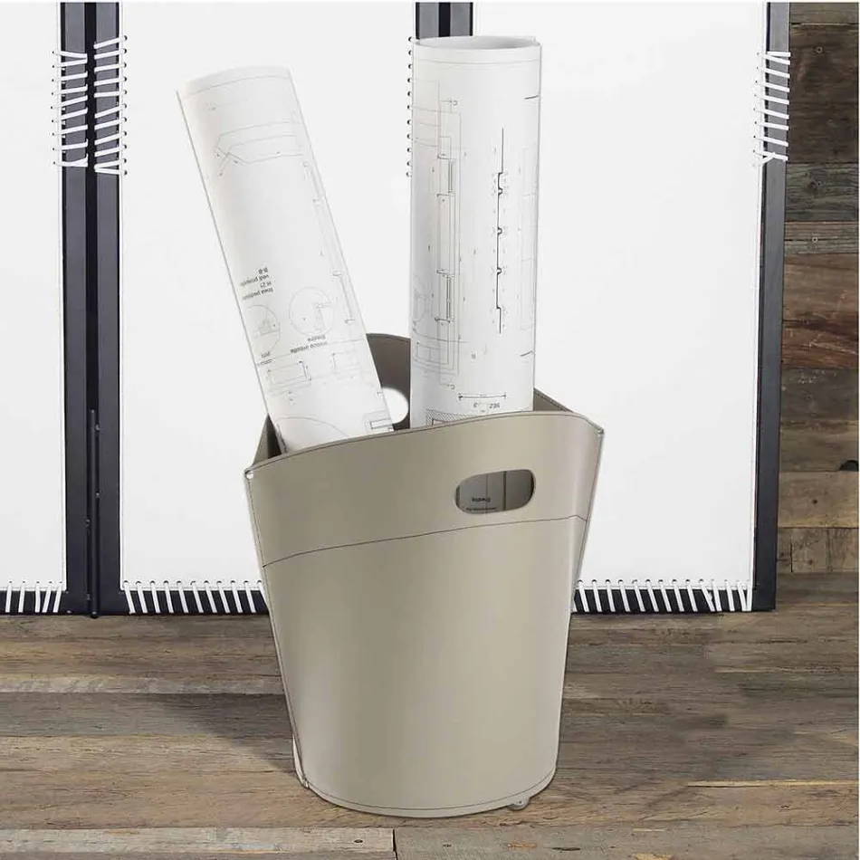 Holztasche aus Spinoza-Leder 100% Made in Italy Viadurini