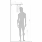 Bossini Manhattan Duschkopf aus Edelstahl mit zwei Jets Viadurini