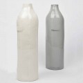 Luxus Design Weiß und Grau Porzellanflaschen 2 Unikate - Arcivero