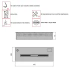 Bio Ethanol Brennkammer 3,6 Kw Wärmekapazität Aron60 Viadurini
