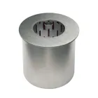 Rundbrenner aus satiniertem Stahl für Bioethanol-Kamin - Griff12 Viadurini