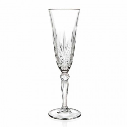 Becherflöte Ökologisches Kristallglas für Champagner 12 Stück - Cantabile Viadurini