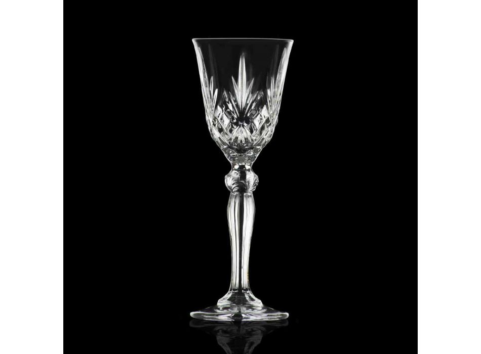 Vintage Design Likörglas aus ökologischem Kristall 12 Stück - Cantabile Viadurini