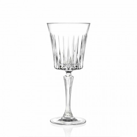 Luxus Wein und Cocktail Gläser Design in Eco Crystal 12 Stück - Senzatempo Viadurini