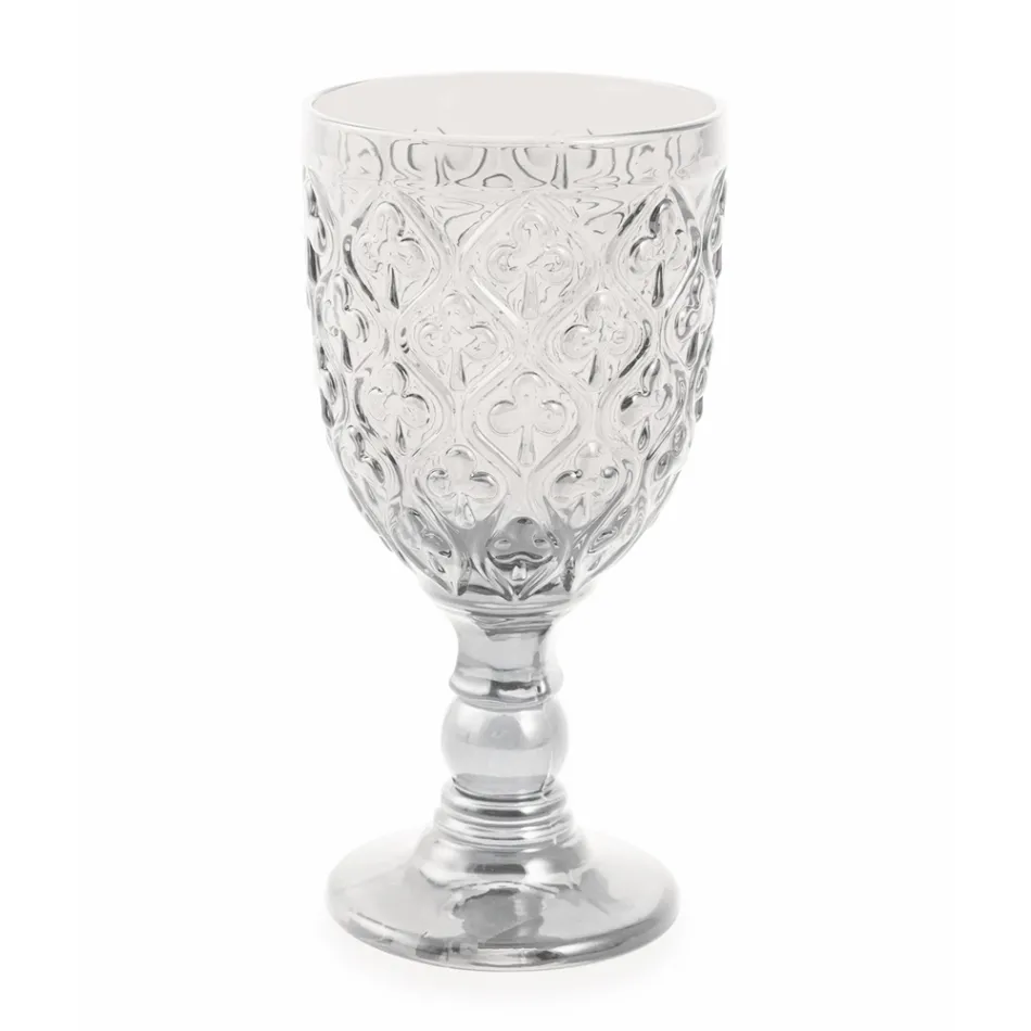 Wein- oder Wasserkelche aus farbigem Glas und Arabeskendekoration 12 Stück - Marokko Viadurini