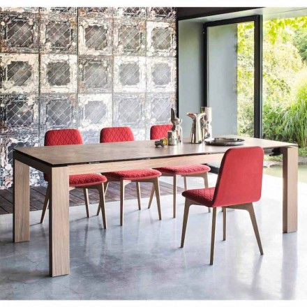 Calligaris Sigma moderner Tisch ausziehbar bis 220 cm in Keramik Viadurini