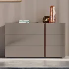 Schlafzimmer mit 4 Elementen Moderner Stil Made in Italy Hohe Qualität - Minorco Viadurini