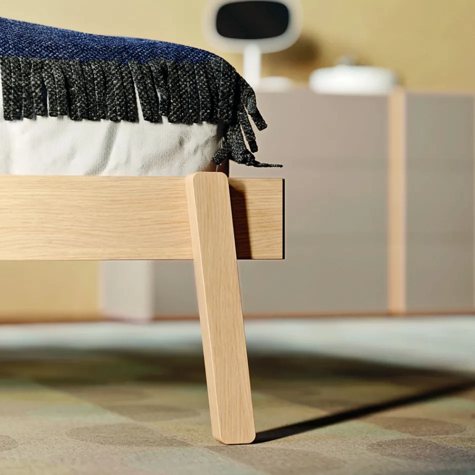 Modernes 5-Elemente-Schlafzimmer Made in Italy Hohe Qualität - Edel Viadurini