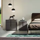 Komplettes Schlafzimmer mit 5 Elementen im modernen Stil Made in Italy - Savanna Viadurini