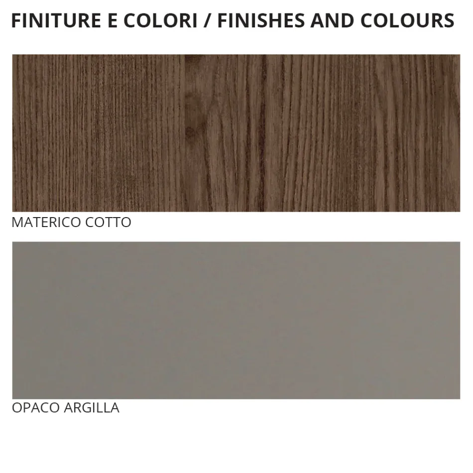 Komplettes Schlafzimmer mit 5 Elementen im modernen Stil Made in Italy - Savanna Viadurini