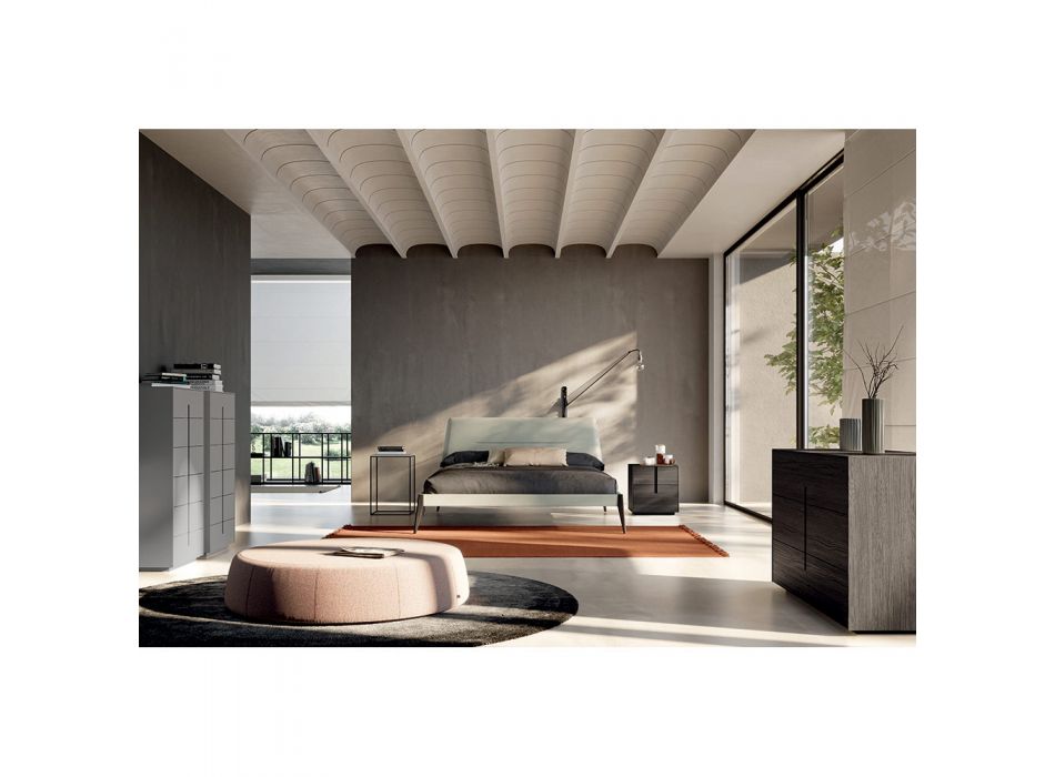 Doppelzimmer mit 5 Elementen Moderner Stil Made in Italy - Octavia Viadurini