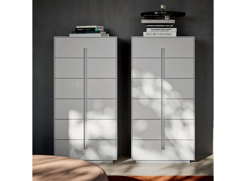 Doppelzimmer mit 5 Elementen Moderner Stil Made in Italy - Octavia Viadurini