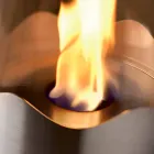 Bioethanol-Kamin mit Edelstahl-Tisch und Glas Leon, made in Italy Viadurini