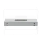 Bioethanol-Bodenkamin aus weißem Metall und gehärtetem Glas – Timon Viadurini