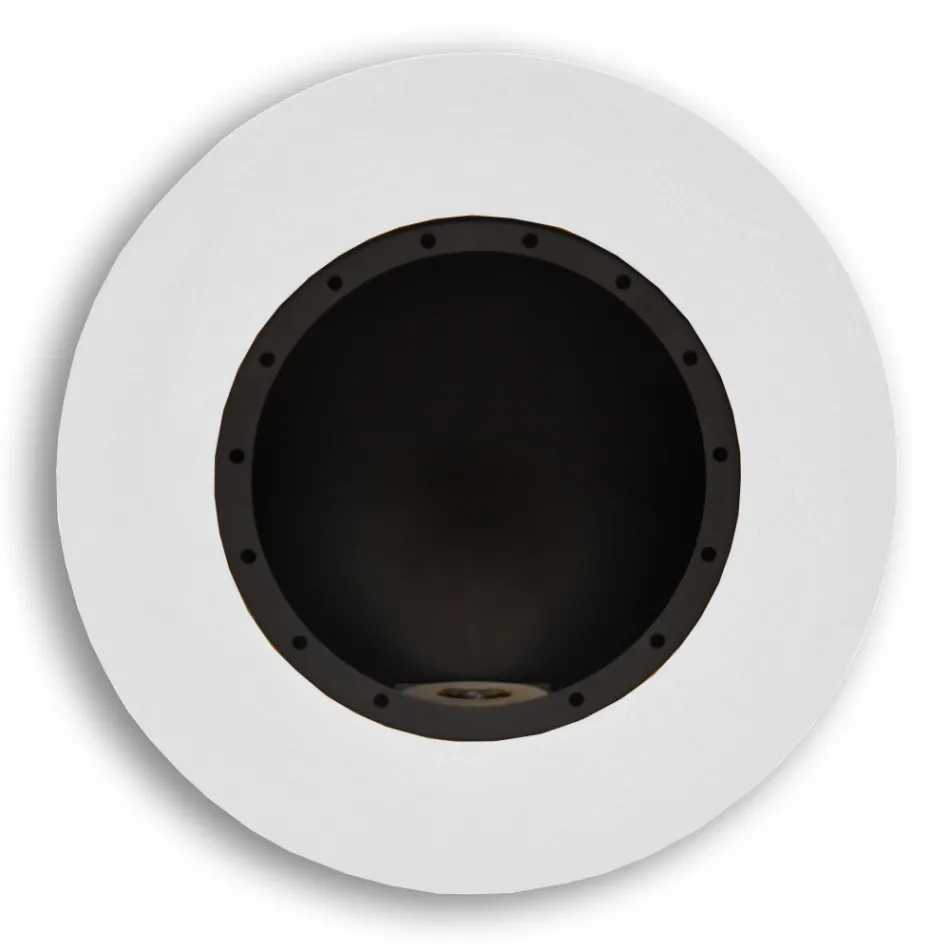 Runde Designwand Bioethanol Kamin aus lackiertem Stahl - Trenton Viadurini