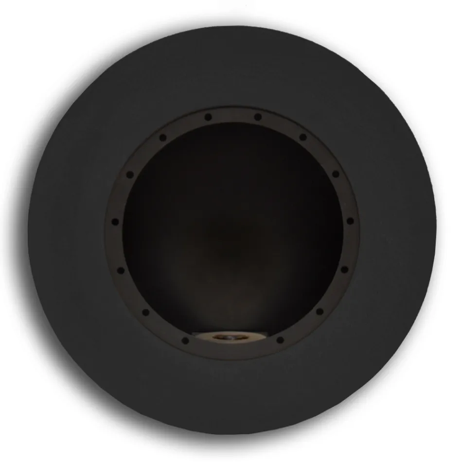 Runde Designwand Bioethanol Kamin aus lackiertem Stahl - Trenton Viadurini