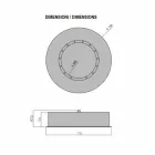 Runde Designwand Bioethanol Kamin aus lackiertem Stahl - Trenton Viadurini