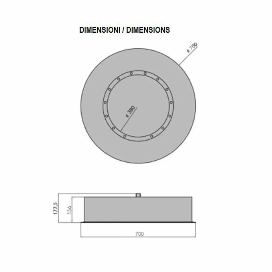 Runde Designwand Bioethanol Kamin aus lackiertem Stahl - Trenton Viadurini