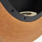 Runde Designwand Bioethanol Kamin aus lackiertem Stahl - Trenton Viadurini