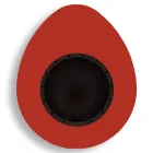 Wand Bioethanol Kamin in ovalem Design lackierter Stahl - Guiscard Viadurini